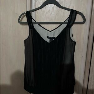 White House Black Market Black Sheer Camisole